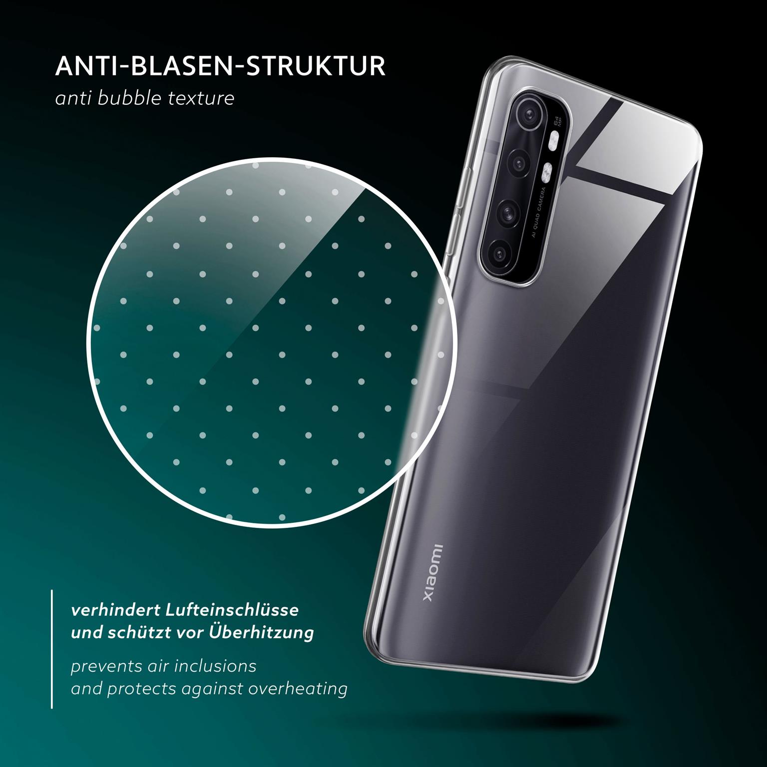 moex Aero Case Xiaomi Mi Note 10 Lite durchsichtig aus Silikon – Weiteres Produktbild 5