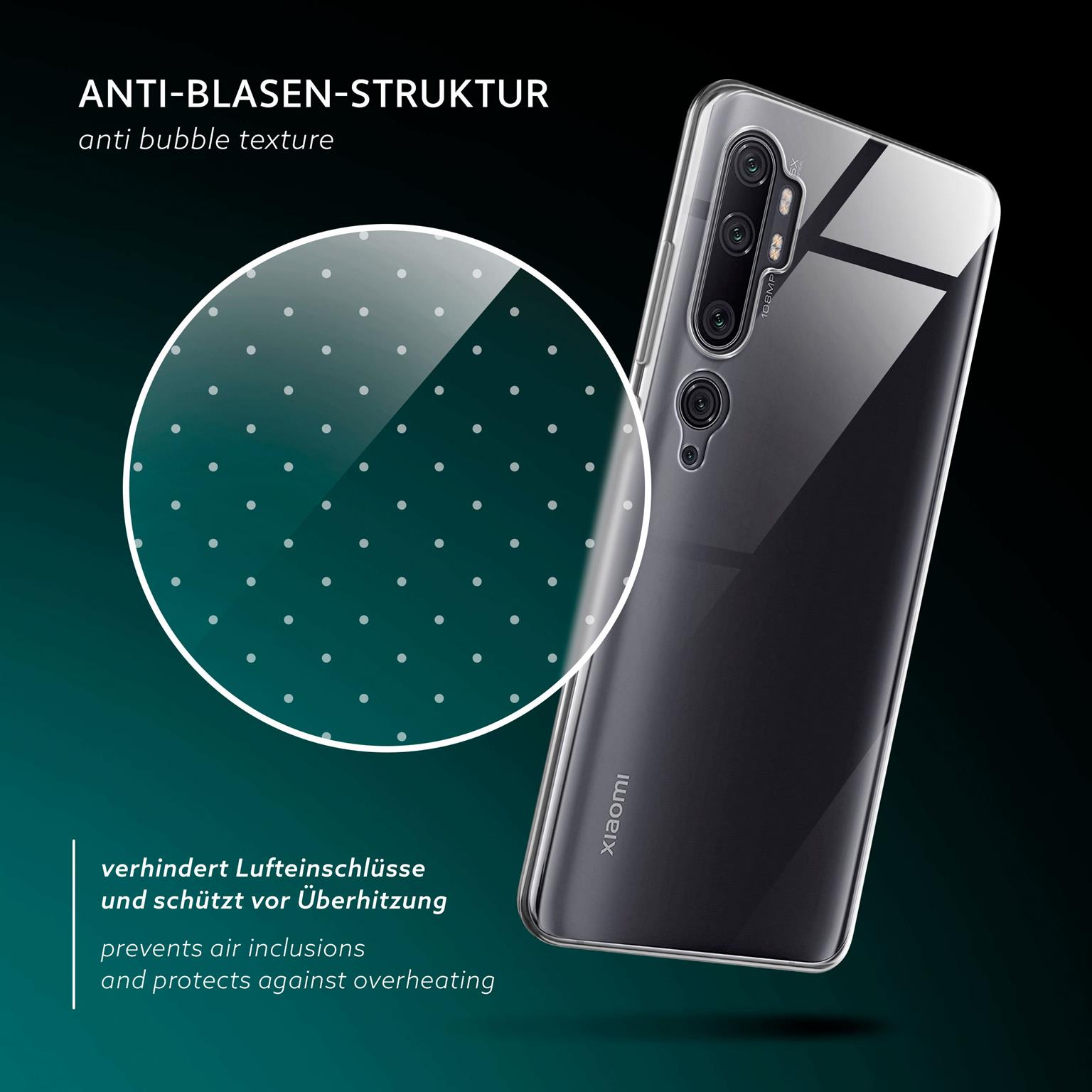 moex Aero Case Xiaomi Mi Note 10 Pro durchsichtig aus Silikon – Weiteres Produktbild 6