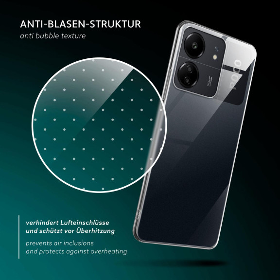 moex Aero Case Poco C65 durchsichtig aus Silikon – Weiteres Produktbild 6