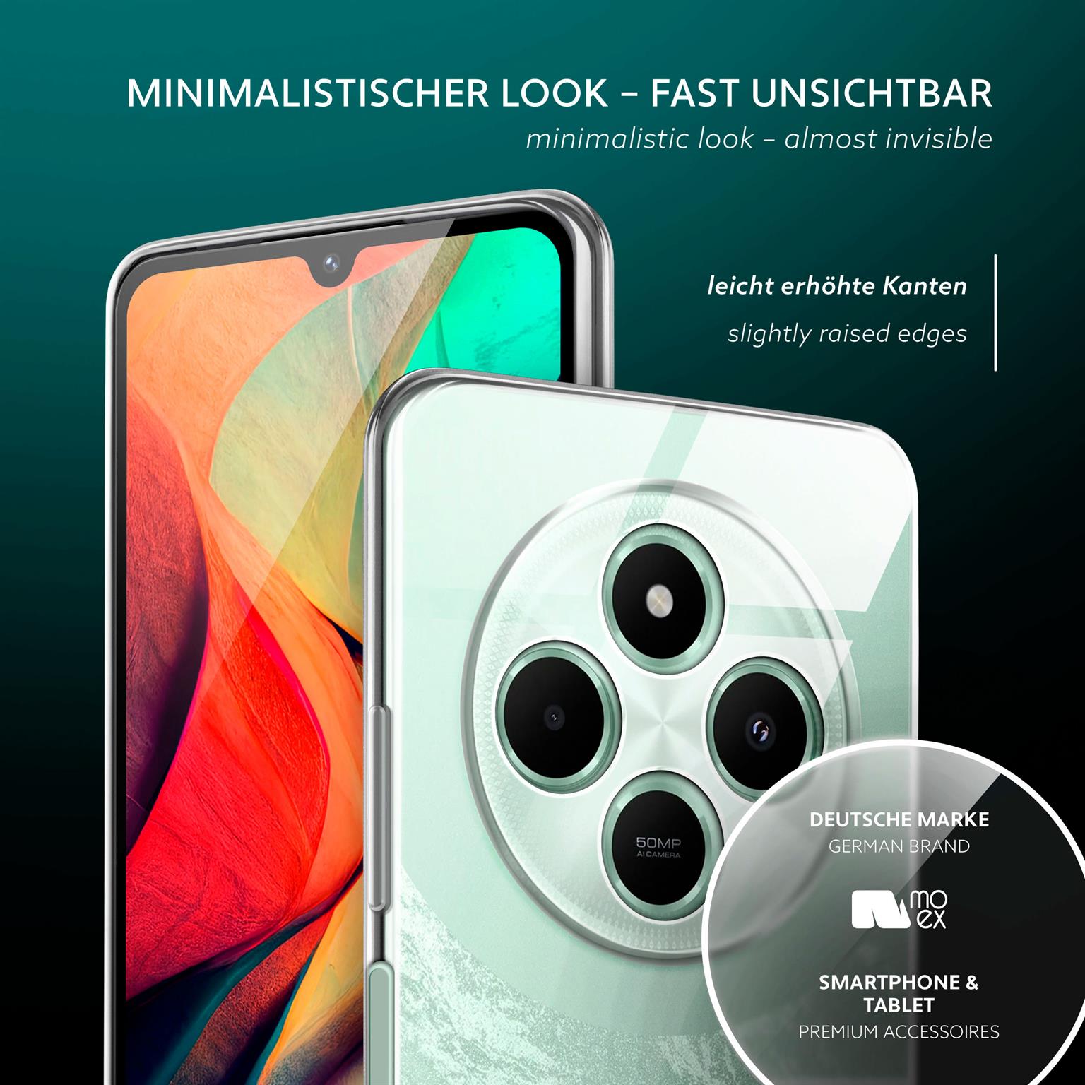 moex Aero Case Poco C75 durchsichtig aus Silikon – Weiteres Produktbild 4