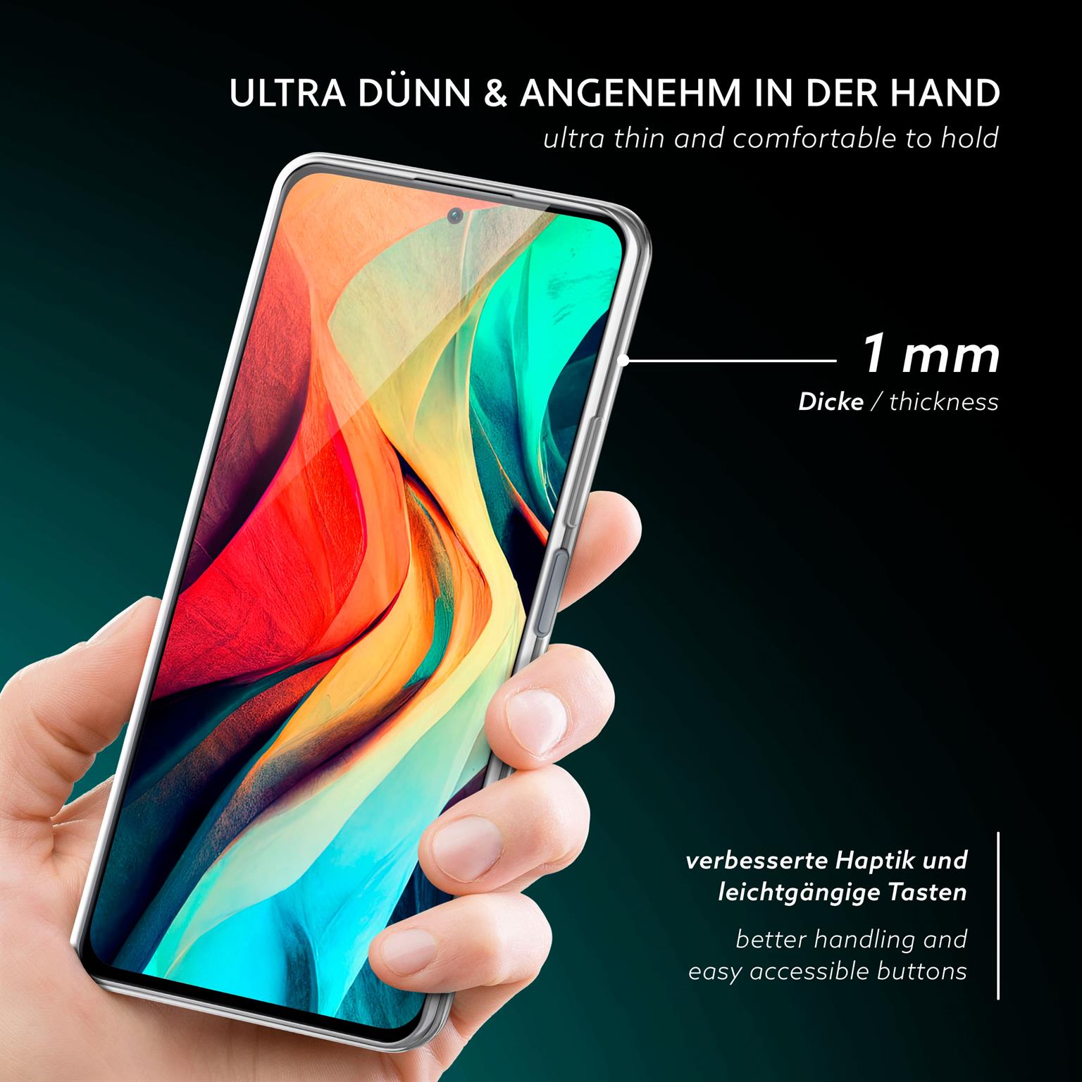 moex Aero Case Poco F4 durchsichtig aus Silikon – Weiteres Produktbild 2