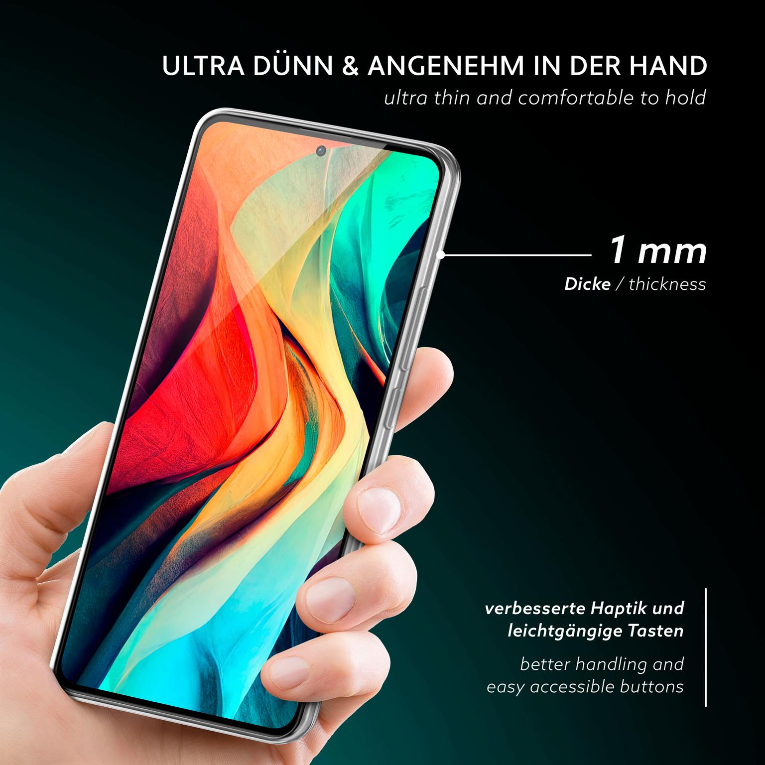 moex Aero Case Poco F5 Pro durchsichtig aus Silikon – Weiteres Produktbild 1