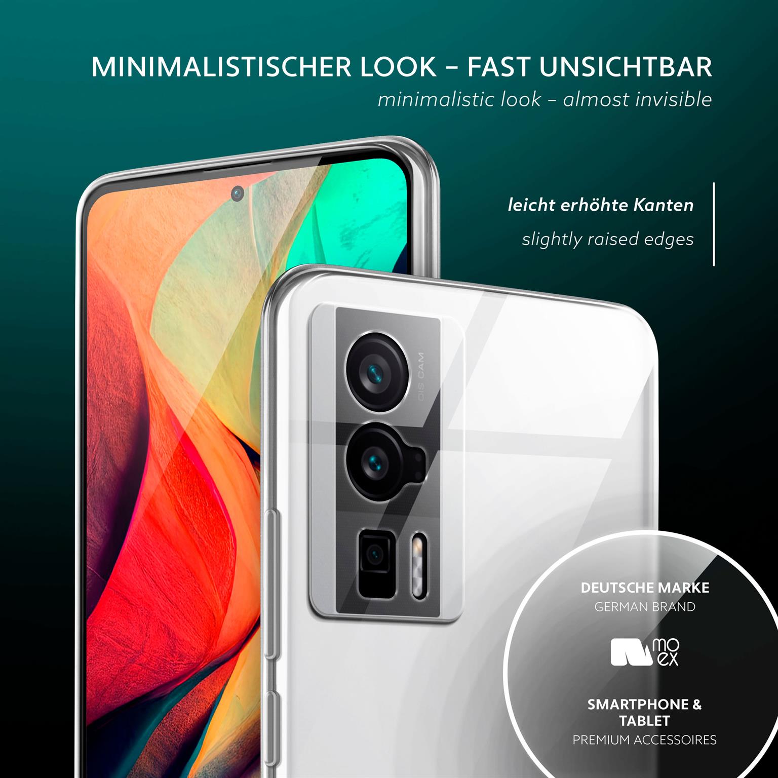 moex Aero Case Poco F5 Pro durchsichtig aus Silikon – Weiteres Produktbild 3