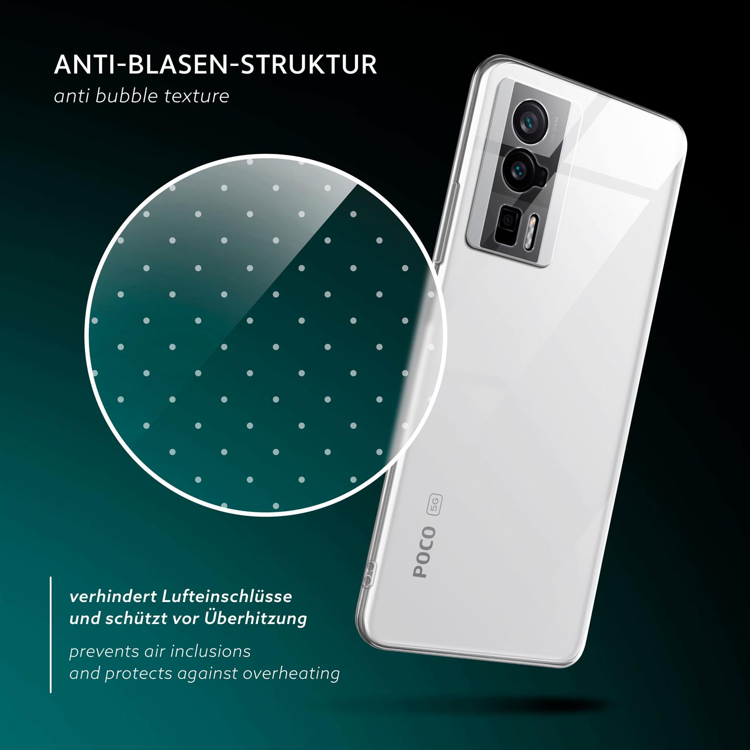 moex Aero Case Poco F5 Pro durchsichtig aus Silikon – Weiteres Produktbild 5