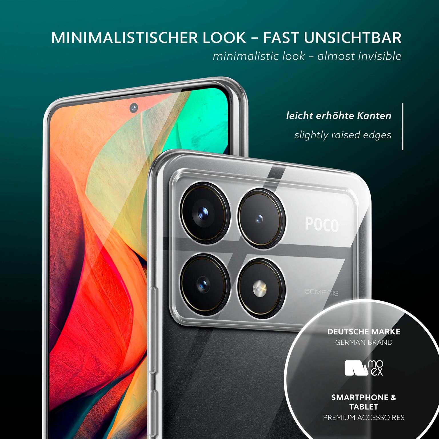 moex Aero Case Poco F6 Pro durchsichtig aus Silikon – Weiteres Produktbild 4 moex Aero Case Poco F6 Pro durchsichtig aus Silikon – Weiteres Produktbild 4