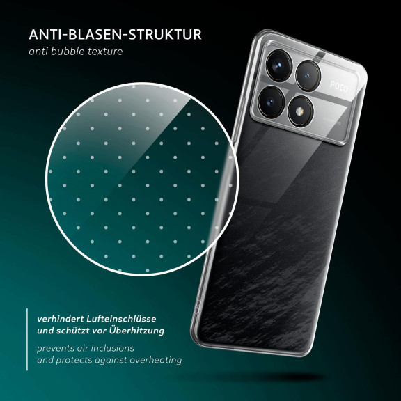 moex Aero Case Poco F6 Pro durchsichtig aus Silikon – Weiteres Produktbild 6