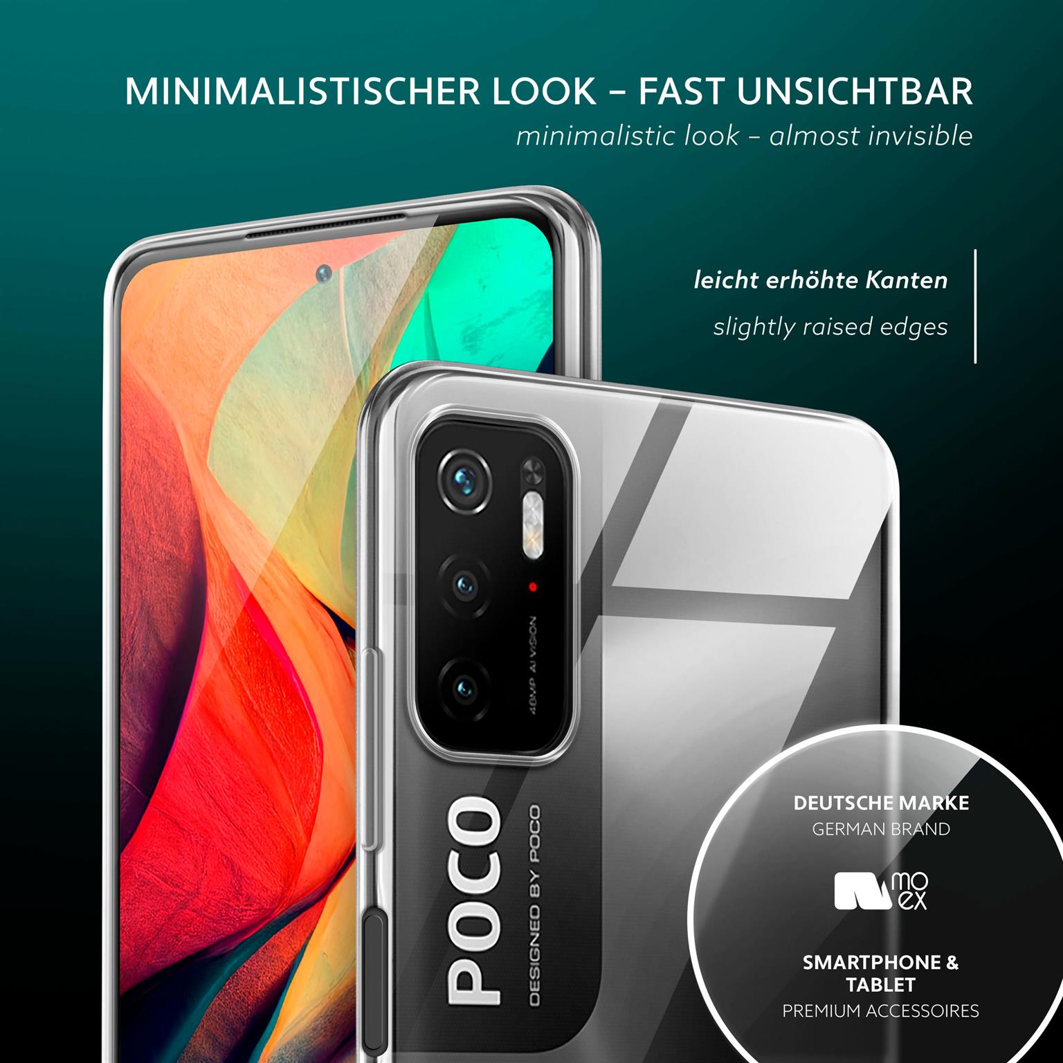 moex Aero Case Poco M3 Pro 5G durchsichtig aus Silikon – Weiteres Produktbild 4