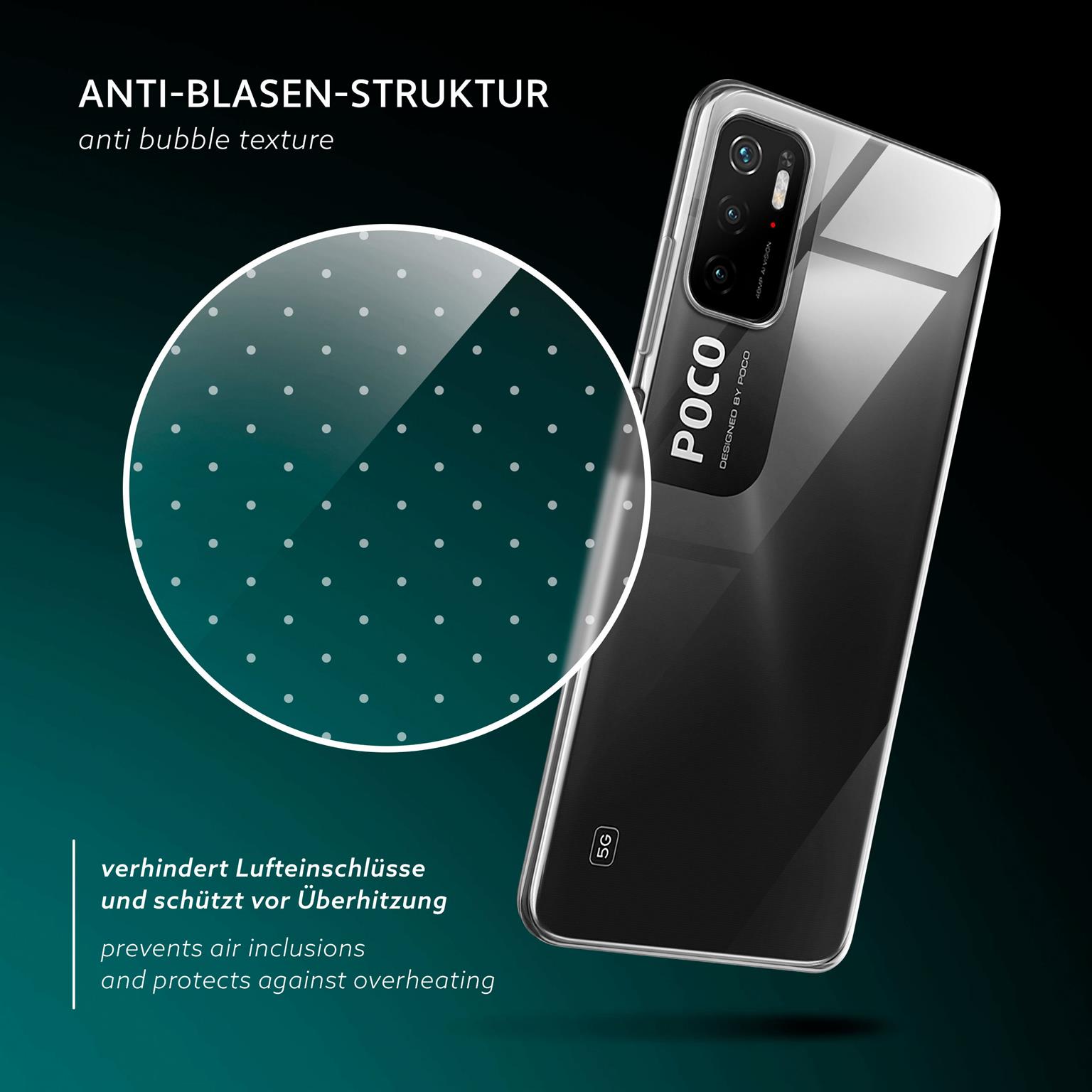 moex Aero Case Poco M3 Pro 5G durchsichtig aus Silikon – Weiteres Produktbild 6