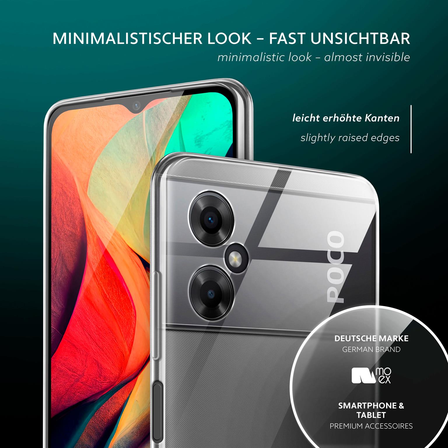 moex Aero Case Poco M4 5G durchsichtig aus Silikon – Weiteres Produktbild 4