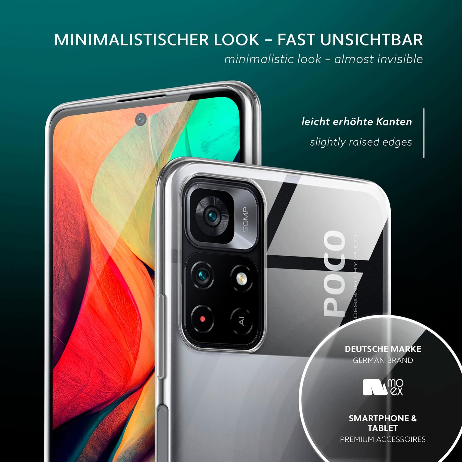moex Aero Case Poco M4 Pro 5G durchsichtig aus Silikon – Weiteres Produktbild 4 moex Aero Case Poco M4 Pro 5G durchsichtig aus Silikon – Weiteres Produktbild 4