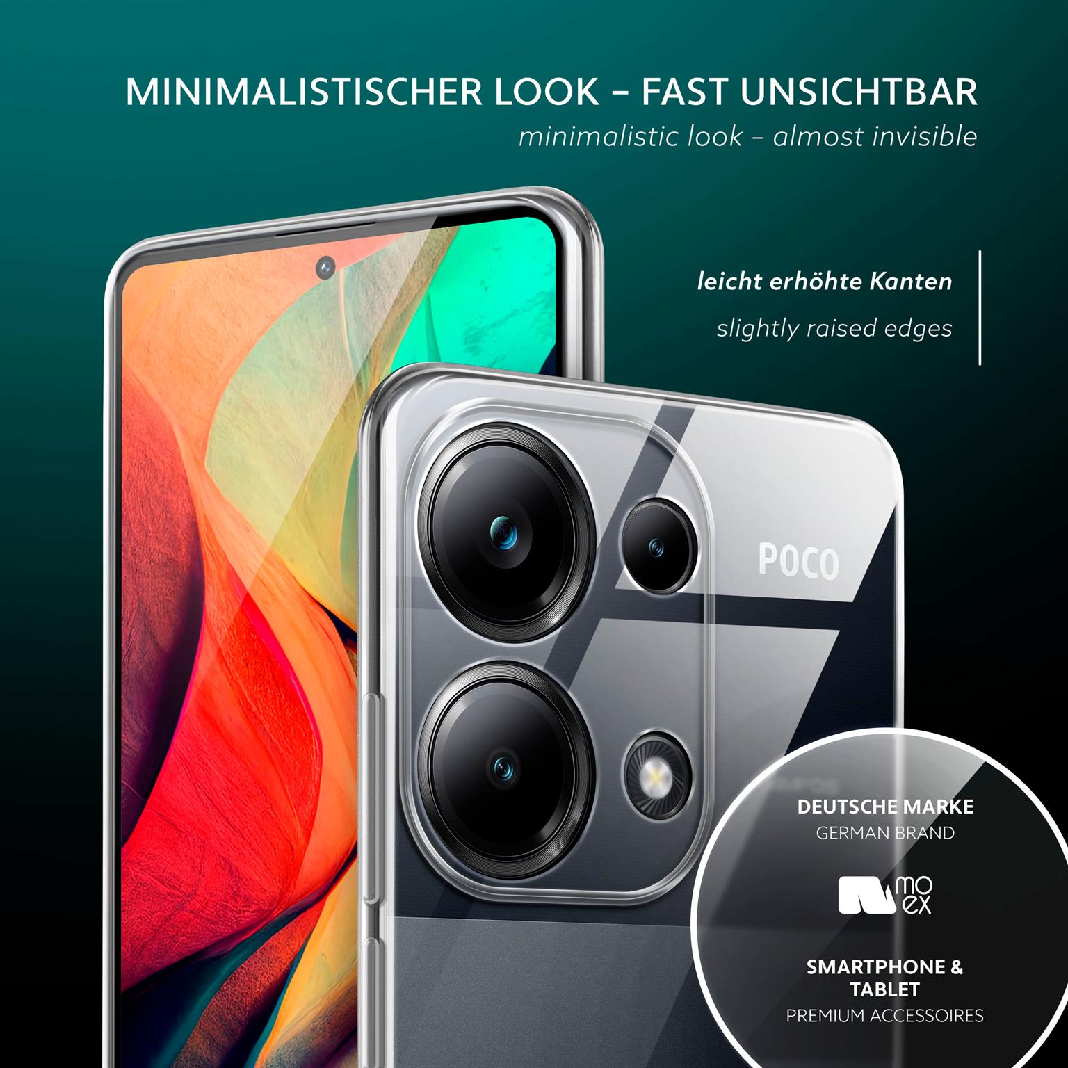 moex Aero Case Poco M6 Pro (4G) durchsichtig aus Silikon – Weiteres Produktbild 4