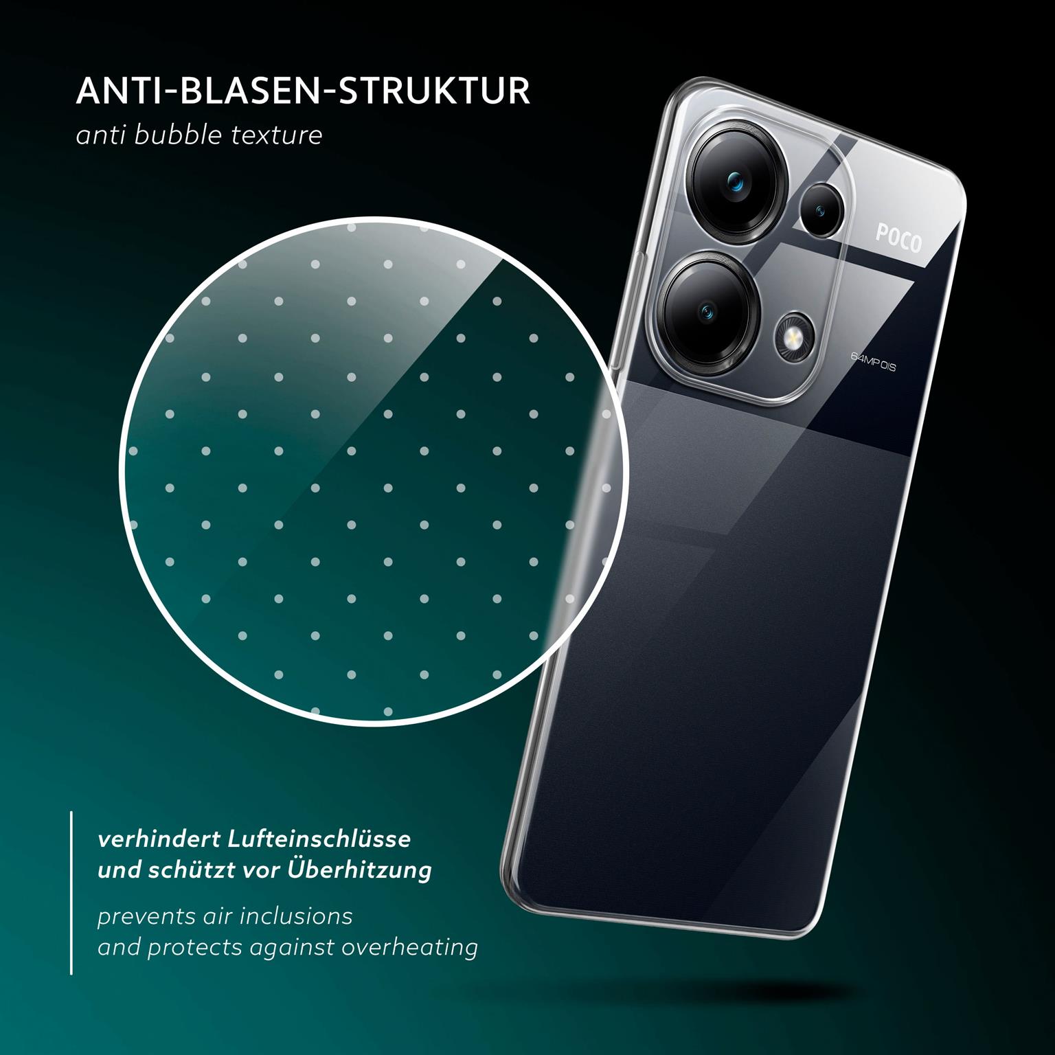 moex Aero Case Poco M6 Pro (4G) durchsichtig aus Silikon – Weiteres Produktbild 6