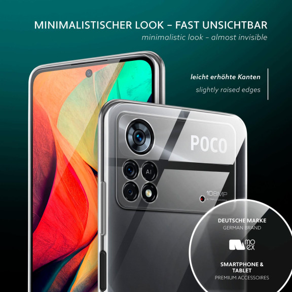 moex Aero Case Poco X4 Pro 5G durchsichtig aus Silikon – Weiteres Produktbild 4