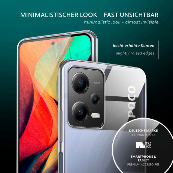 moex Aero Case Poco X5 5G durchsichtig aus Silikon – Weiteres Produktbild 4