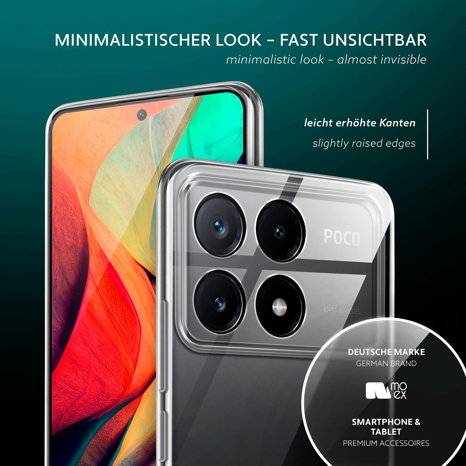 moex Aero Case Poco X6 Pro durchsichtig aus Silikon – Weiteres Produktbild 4