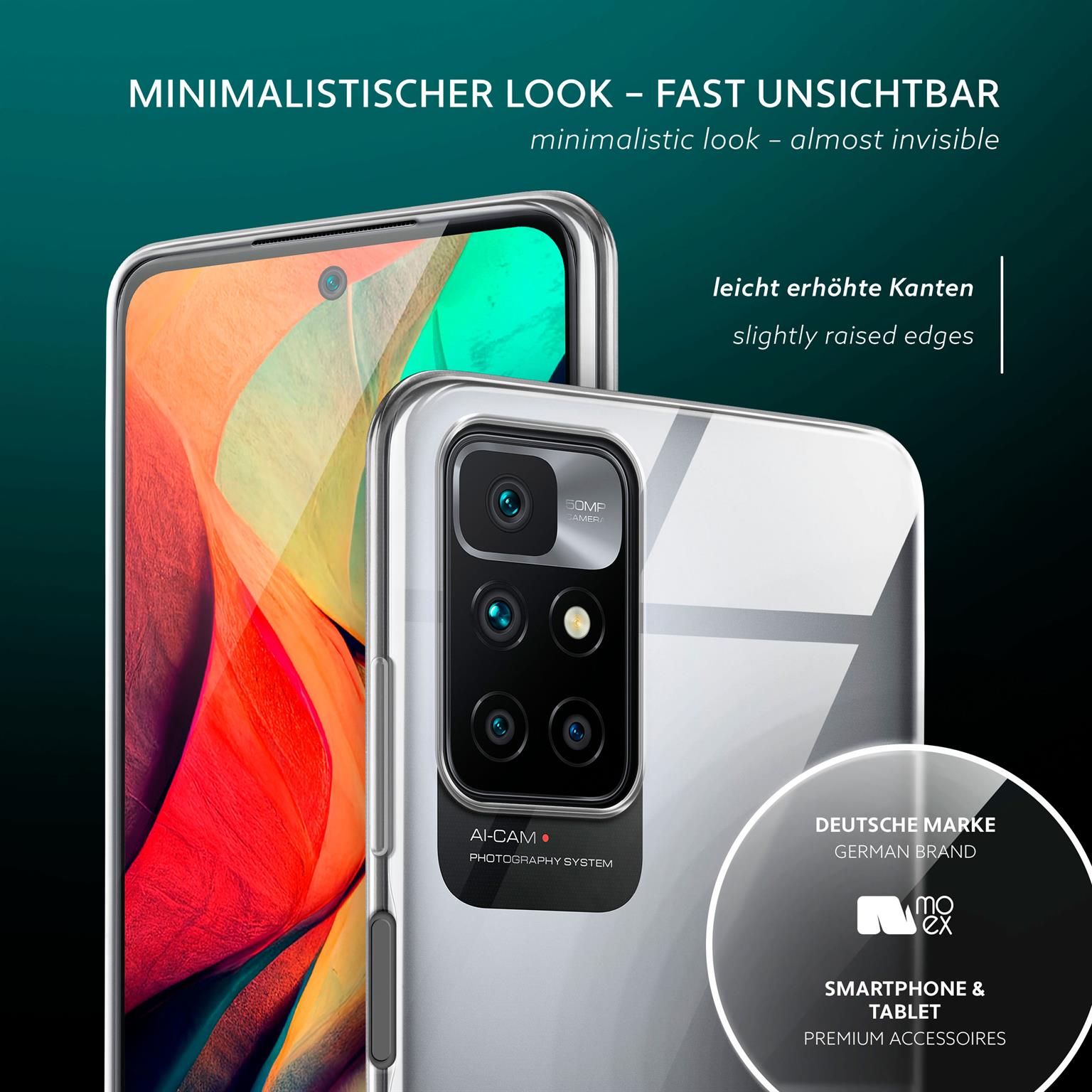 moex Aero Case Redmi 10 durchsichtig aus Silikon – Weiteres Produktbild 3