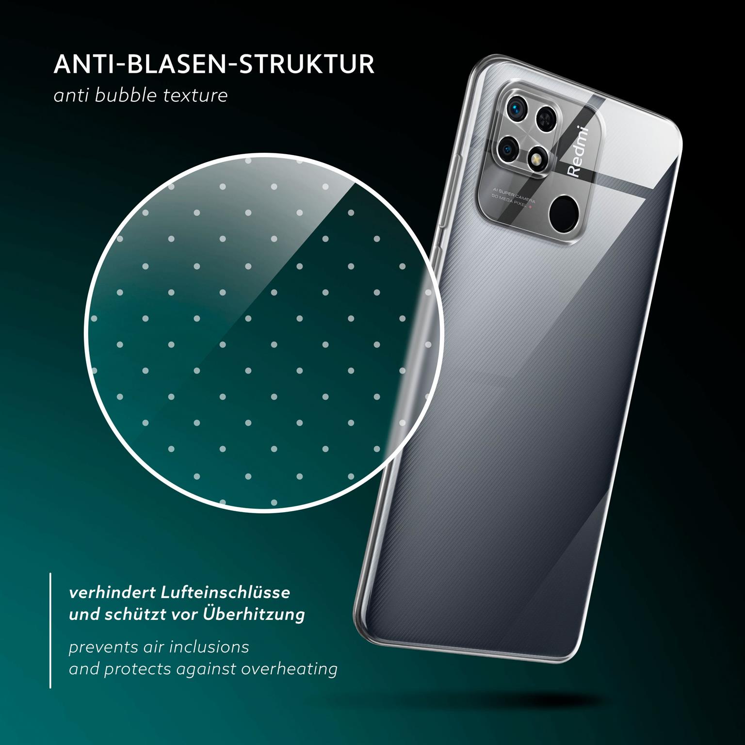 moex Aero Case Redmi 10C durchsichtig aus Silikon – Weiteres Produktbild 5