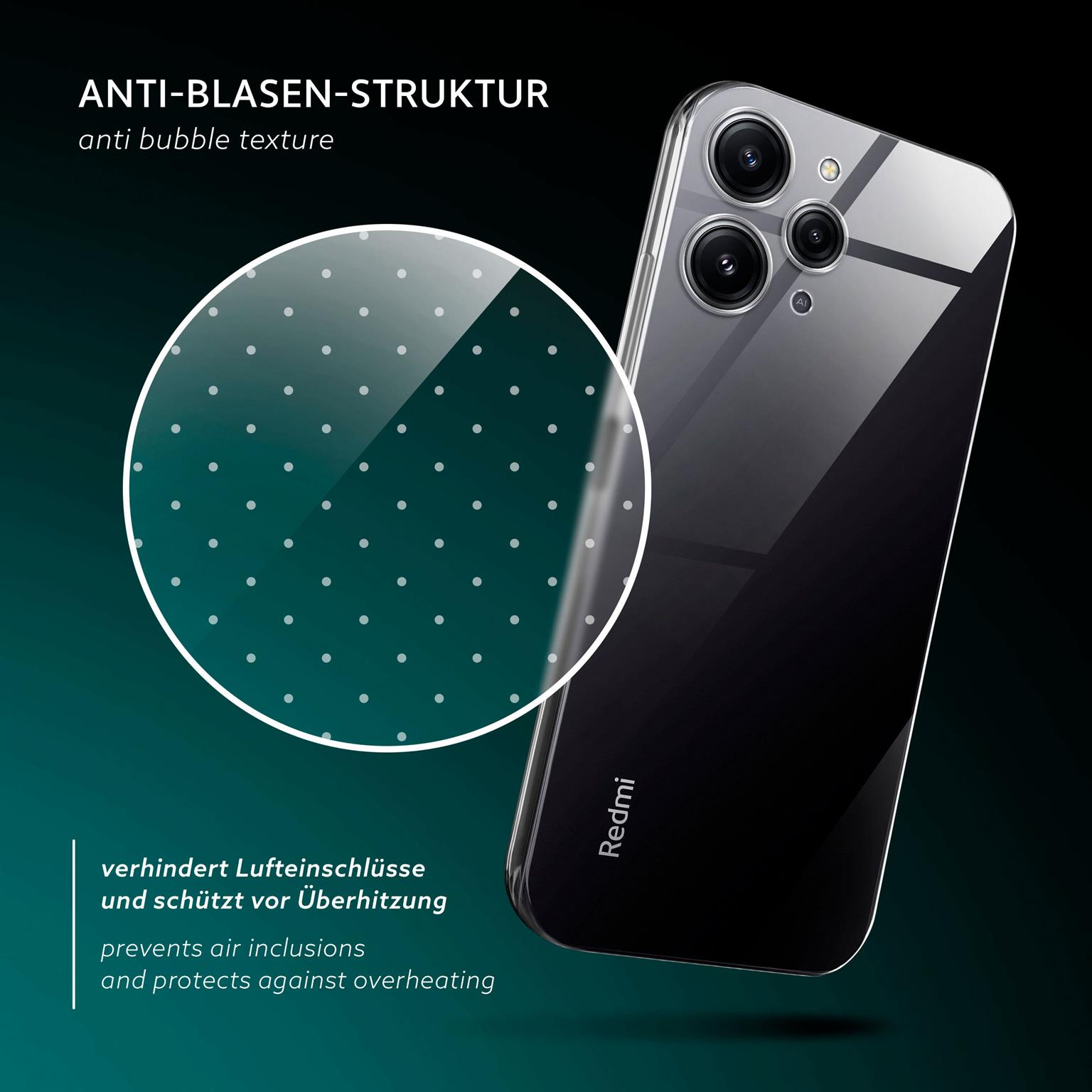 moex Aero Case Redmi 12 durchsichtig aus Silikon – Weiteres Produktbild 6