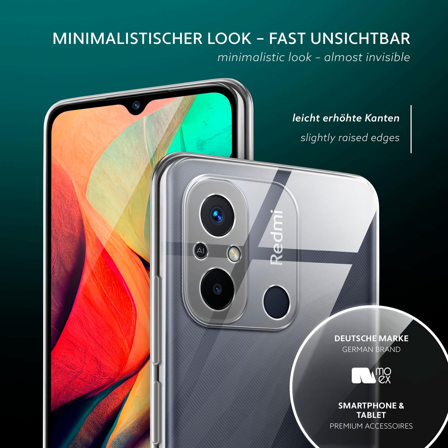 moex Aero Case Redmi 12C durchsichtig aus Silikon – Weiteres Produktbild 4