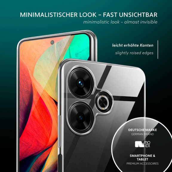 moex Aero Case Redmi 13 durchsichtig aus Silikon – Weiteres Produktbild 4