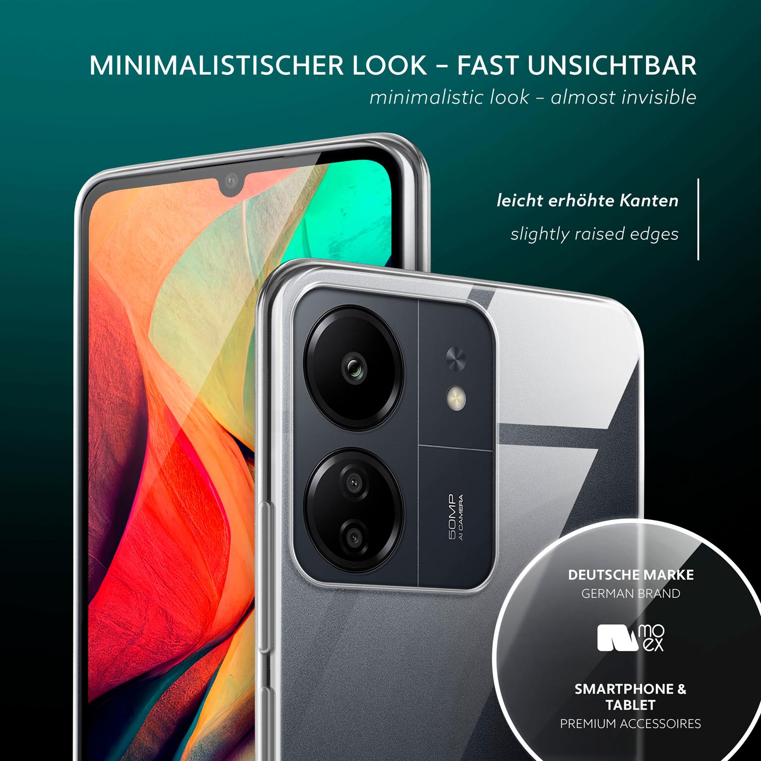 moex Aero Case Redmi 13C durchsichtig aus Silikon – Weiteres Produktbild 4 moex Aero Case Redmi 13C durchsichtig aus Silikon – Weiteres Produktbild 4