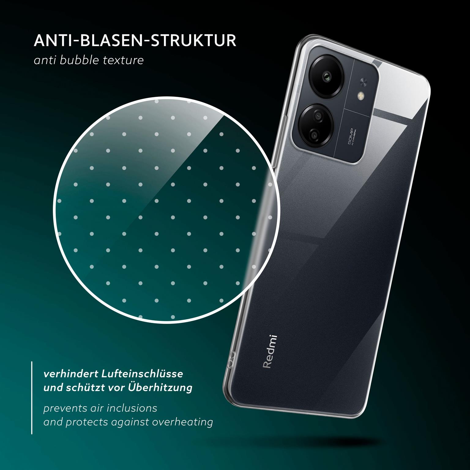 moex Aero Case Redmi 13C durchsichtig aus Silikon – Weiteres Produktbild 6 moex Aero Case Redmi 13C durchsichtig aus Silikon – Weiteres Produktbild 6