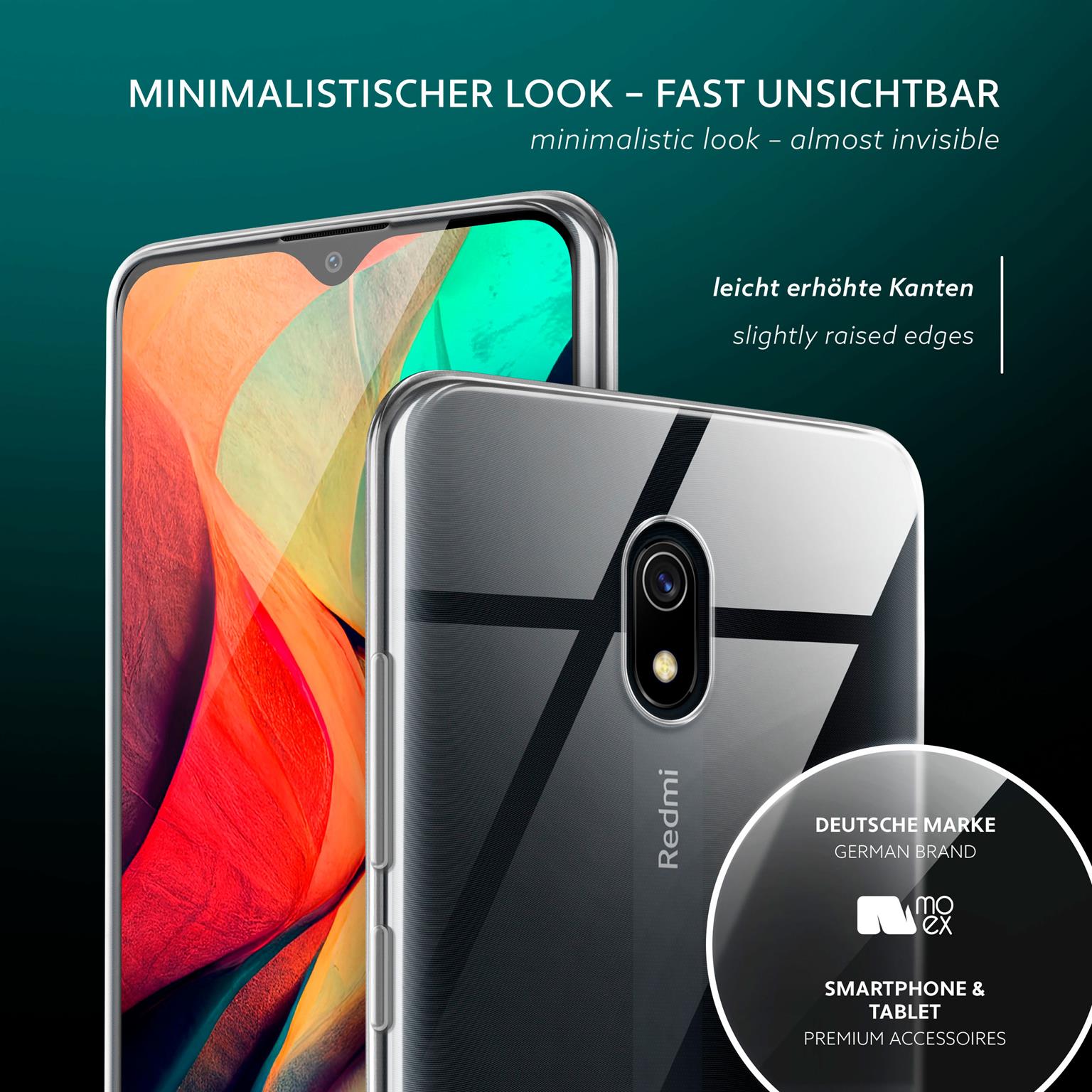 moex Aero Case Redmi 8A durchsichtig aus Silikon – Weiteres Produktbild 4