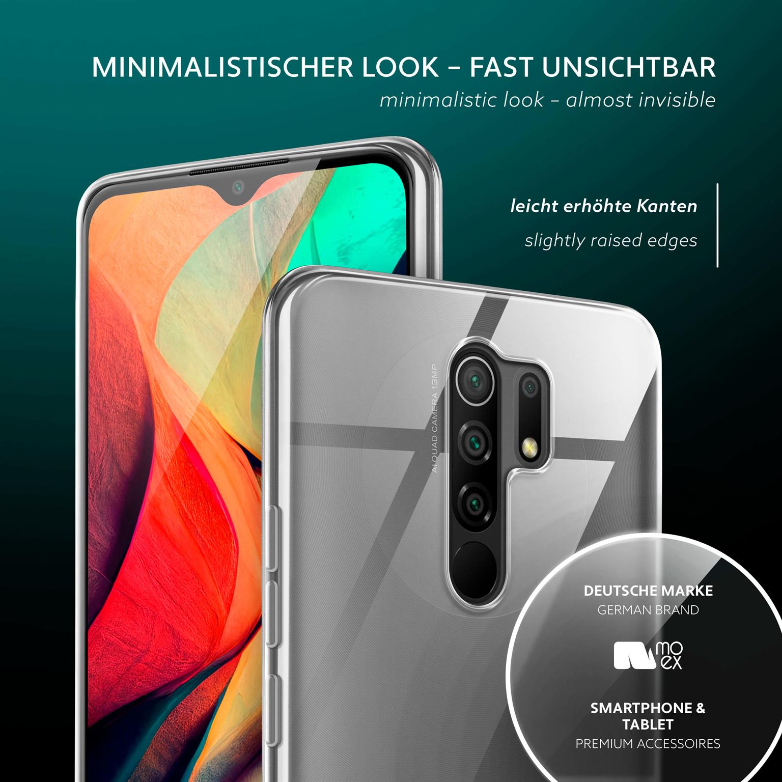 moex Aero Case Redmi 9 durchsichtig aus Silikon – Weiteres Produktbild 4