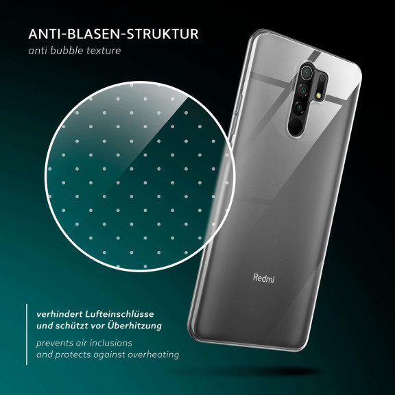 moex Aero Case Redmi 9 durchsichtig aus Silikon – Weiteres Produktbild 6