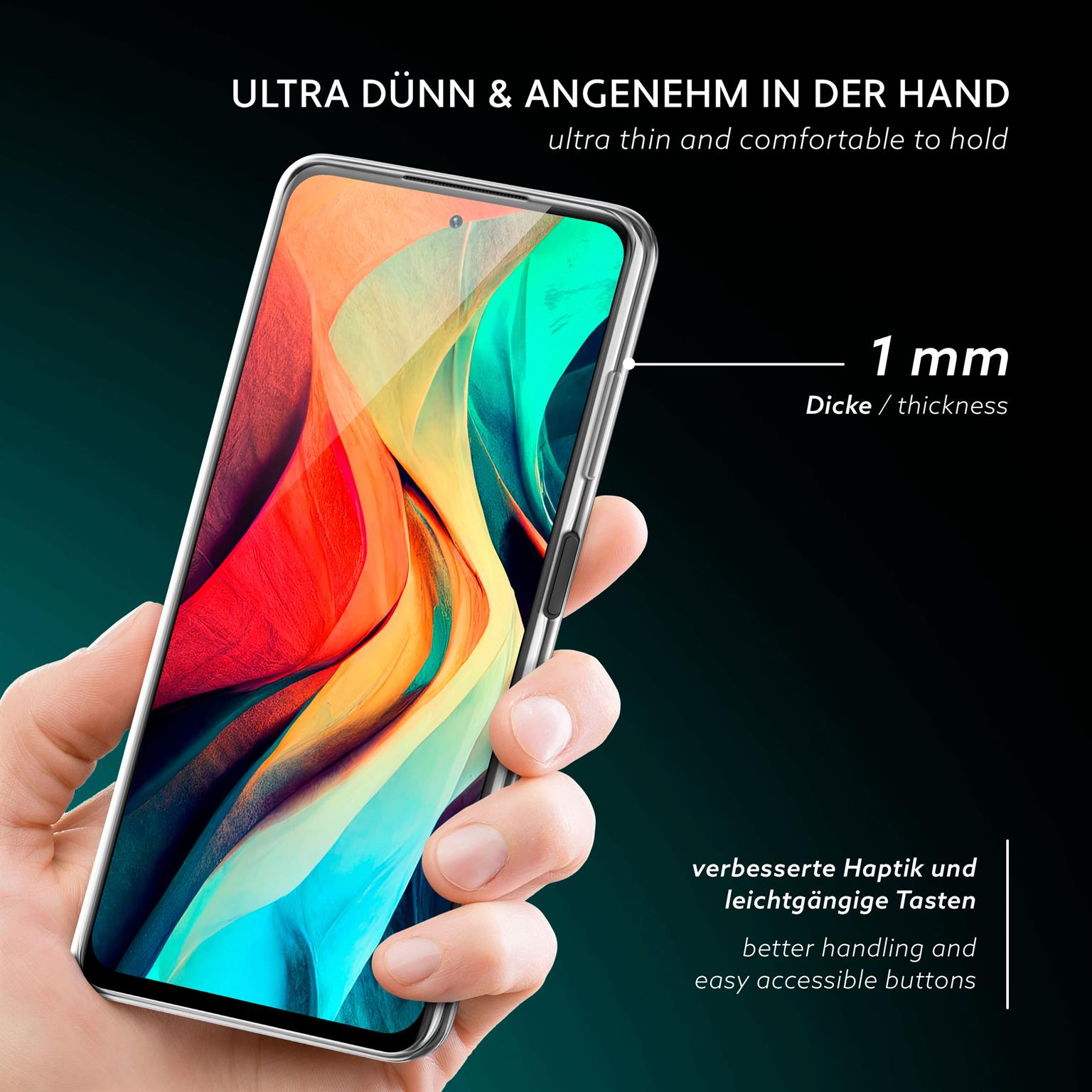 moex Aero Case Redmi Note 10 5G durchsichtig aus Silikon – Weiteres Produktbild 1