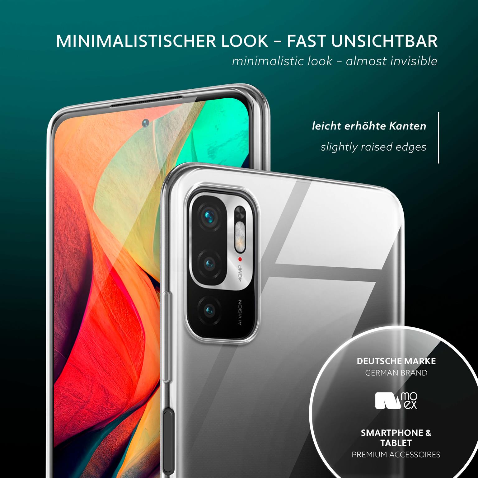 moex Aero Case Redmi Note 10 5G durchsichtig aus Silikon – Weiteres Produktbild 3