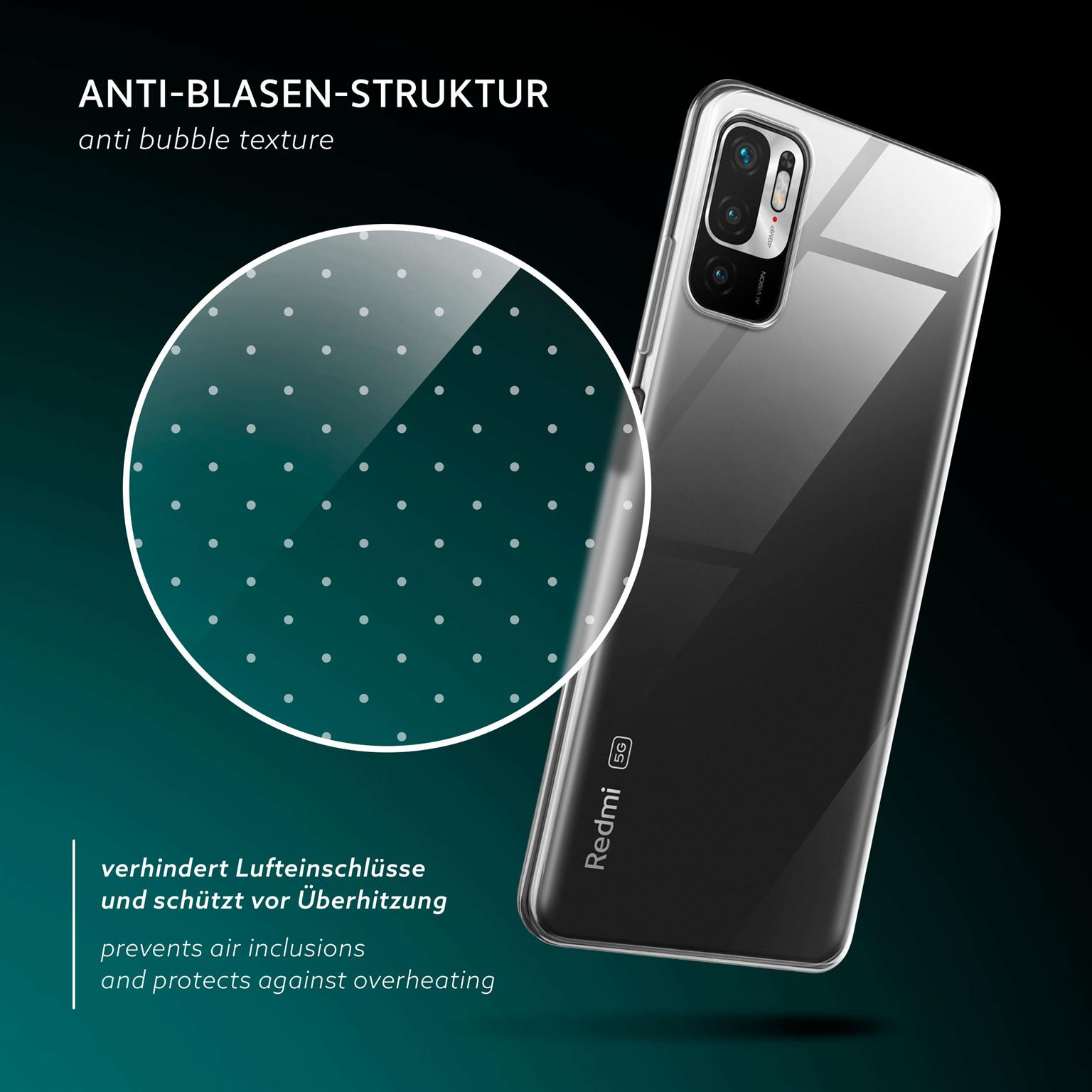 moex Aero Case Redmi Note 10 5G durchsichtig aus Silikon – Weiteres Produktbild 5