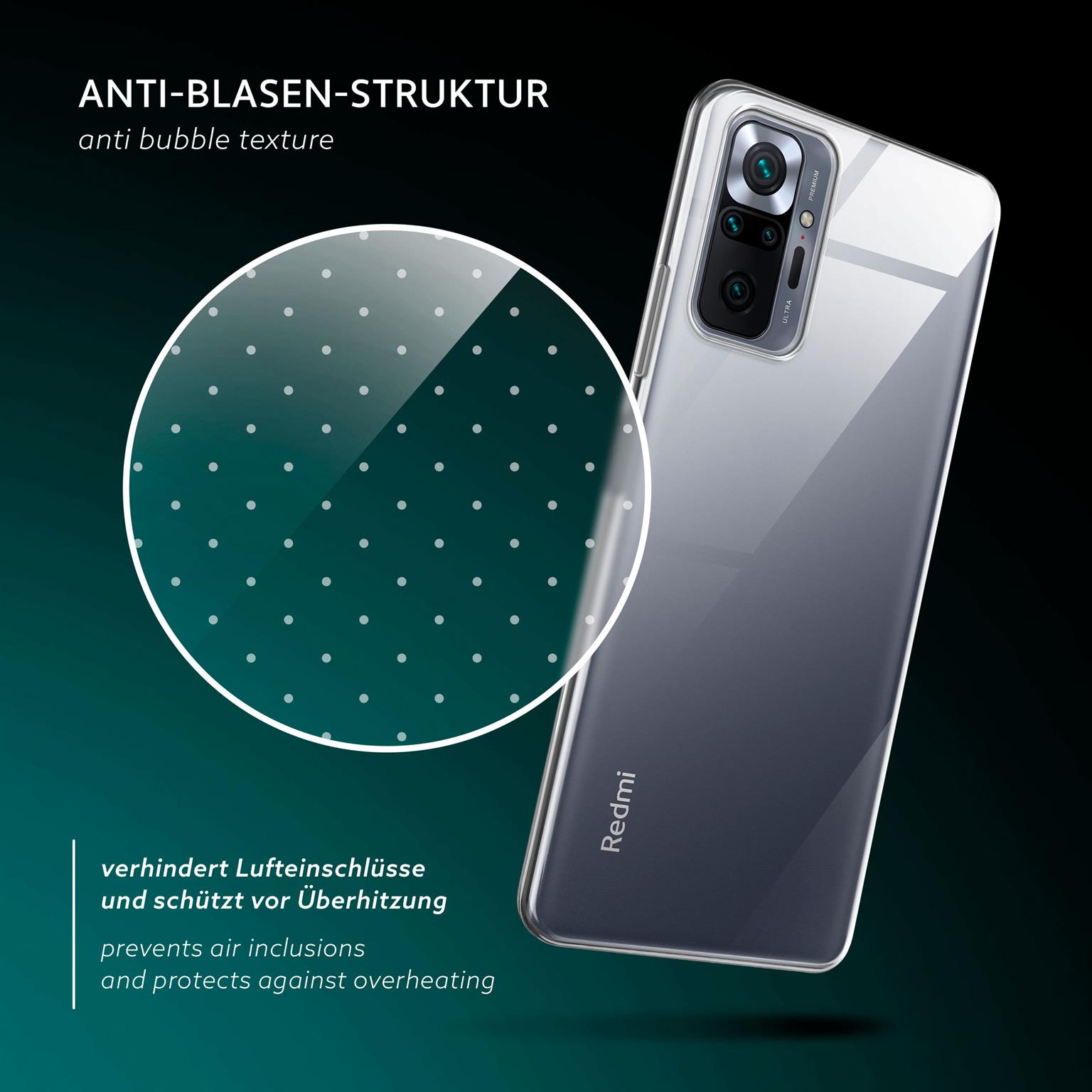moex Aero Case Redmi Note 10 Pro durchsichtig aus Silikon – Weiteres Produktbild 6
