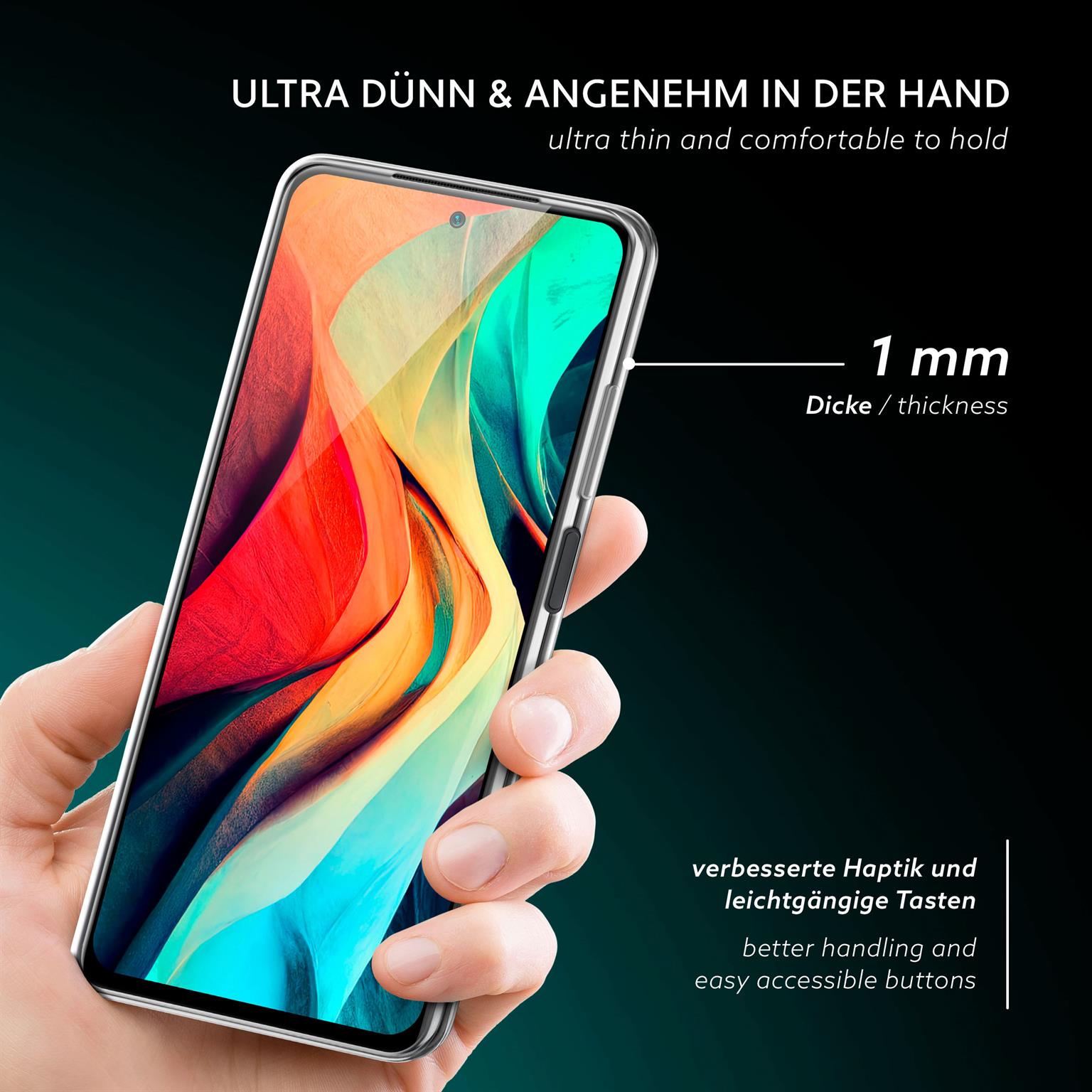 moex Aero Case Redmi Note 10 durchsichtig aus Silikon – Weiteres Produktbild 2