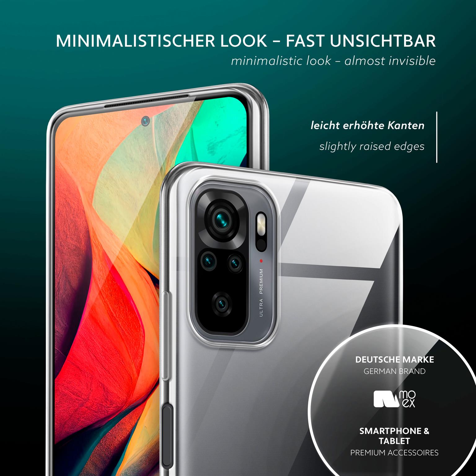 moex Aero Case Redmi Note 10 durchsichtig aus Silikon – Weiteres Produktbild 4