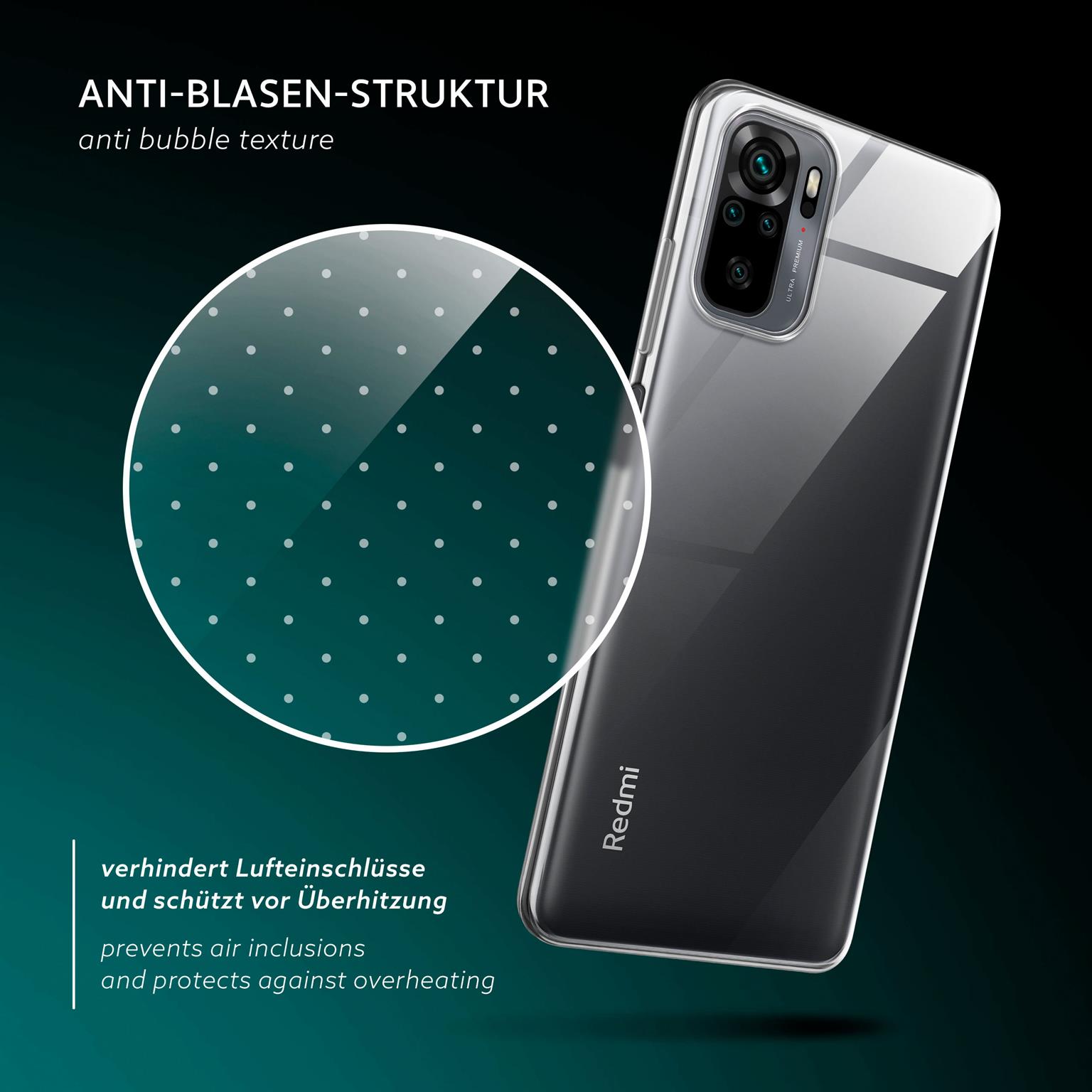 moex Aero Case Redmi Note 10 durchsichtig aus Silikon – Weiteres Produktbild 6
