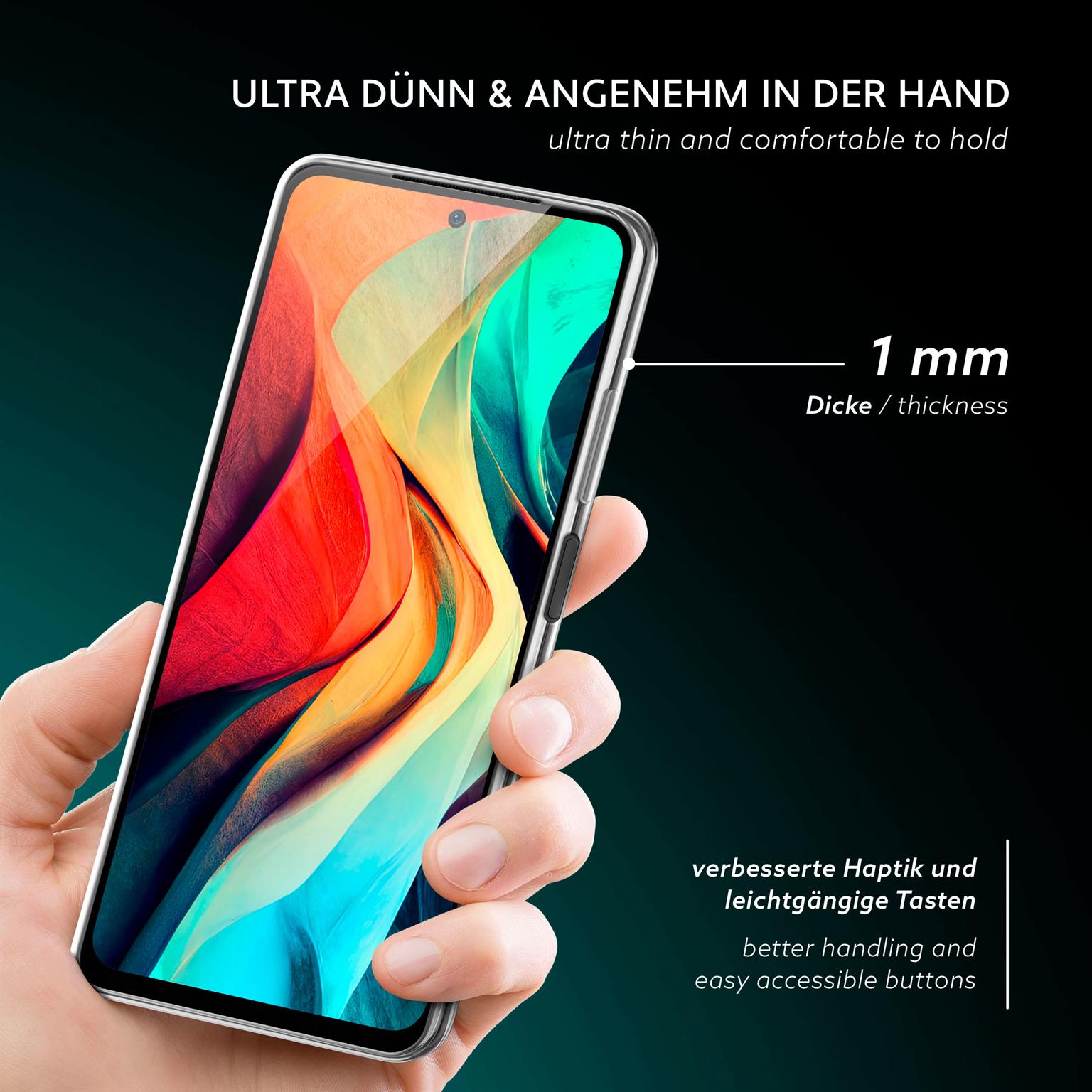 moex Aero Case Redmi Note 11 durchsichtig aus Silikon – Weiteres Produktbild 1