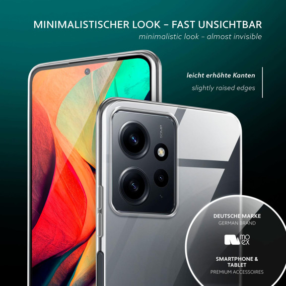 moex Aero Case Redmi Note 12 (4G) durchsichtig aus Silikon – Weiteres Produktbild 4