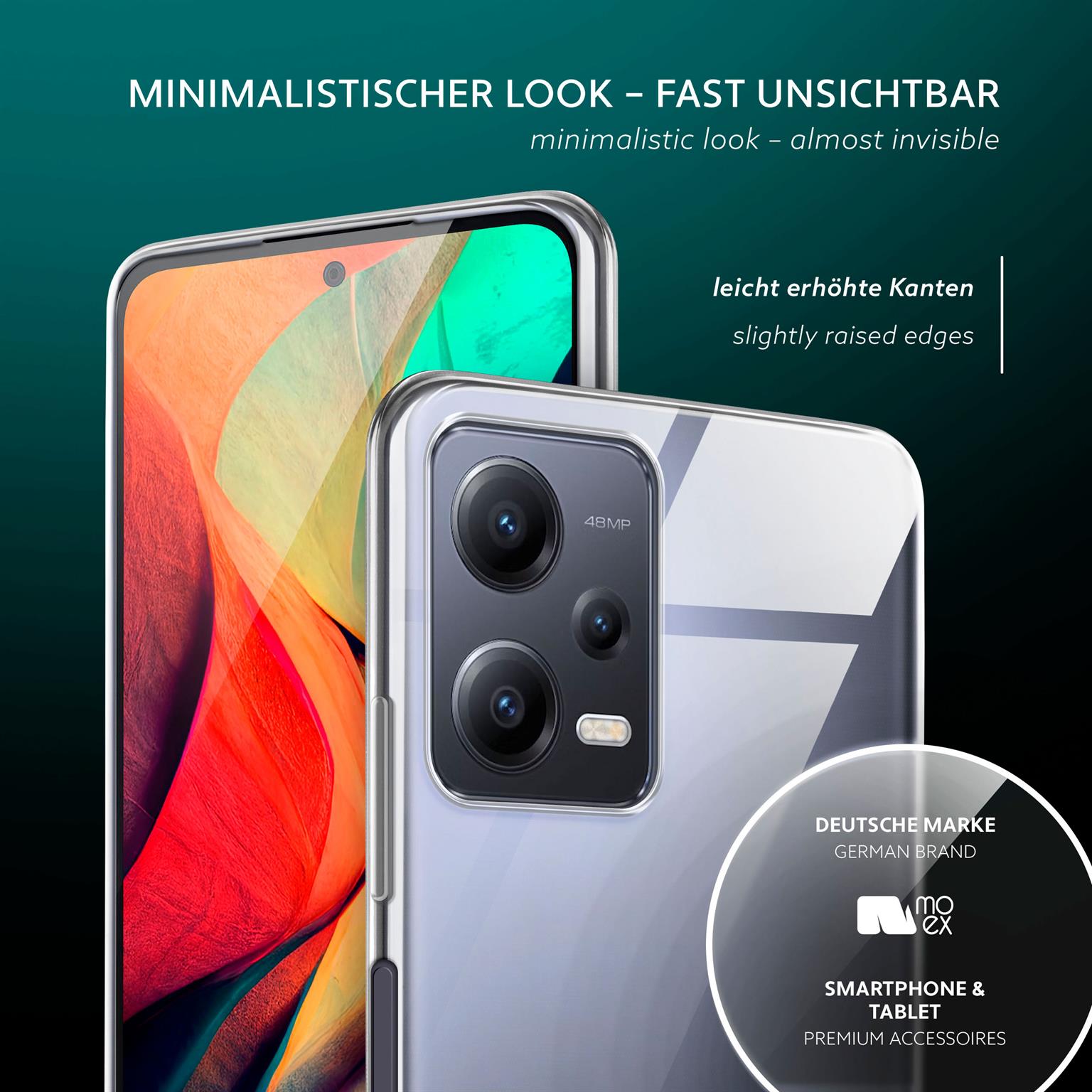 moex Aero Case Redmi Note 12 5G durchsichtig aus Silikon – Weiteres Produktbild 3