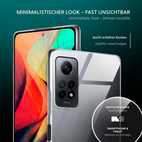 moex Aero Case Redmi Note 12 Pro (4G) durchsichtig aus Silikon – Weiteres Produktbild 4