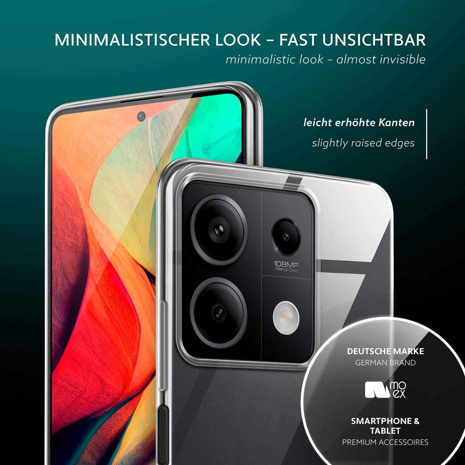 moex Aero Case Redmi Note 13 5G durchsichtig aus Silikon – Weiteres Produktbild 4