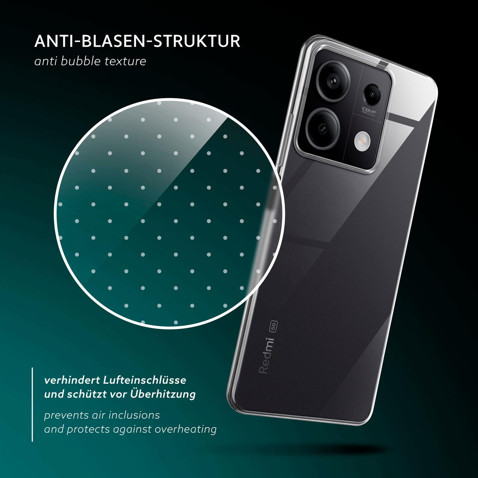 moex Aero Case Redmi Note 13 5G durchsichtig aus Silikon – Weiteres Produktbild 6