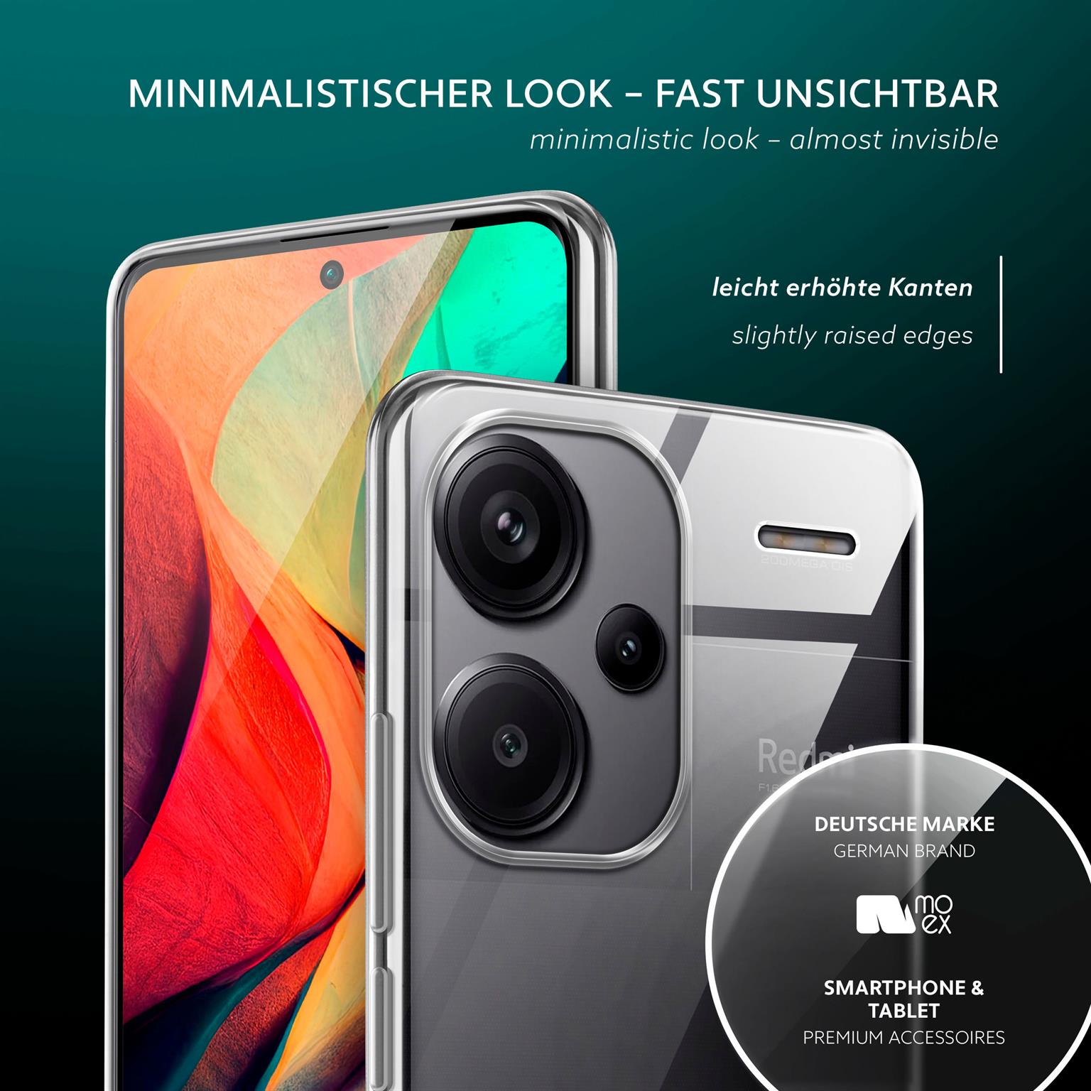 moex Aero Case Redmi Note 13 Pro+ 5G durchsichtig aus Silikon – Weiteres Produktbild 4 moex Aero Case Redmi Note 13 Pro+ 5G durchsichtig aus Silikon – Weiteres Produktbild 4