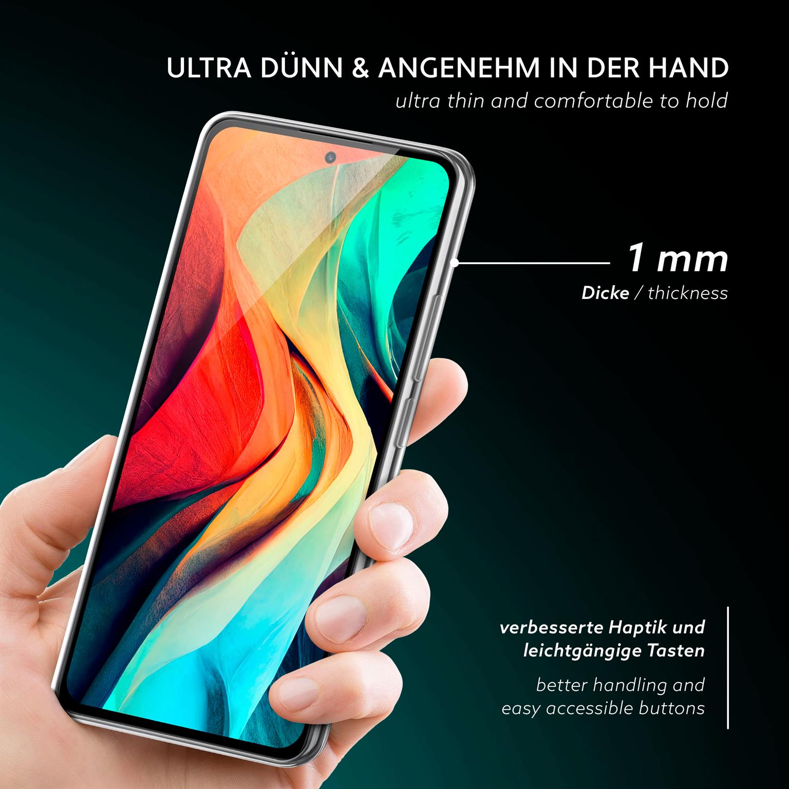 moex Aero Case Redmi Note 14 (4G) durchsichtig aus Silikon – Weiteres Produktbild 1