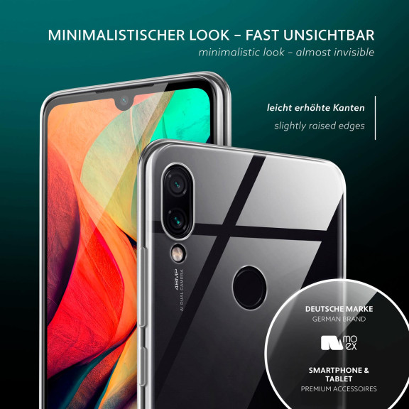 moex Aero Case Redmi Note 7S durchsichtig aus Silikon – Weiteres Produktbild 4