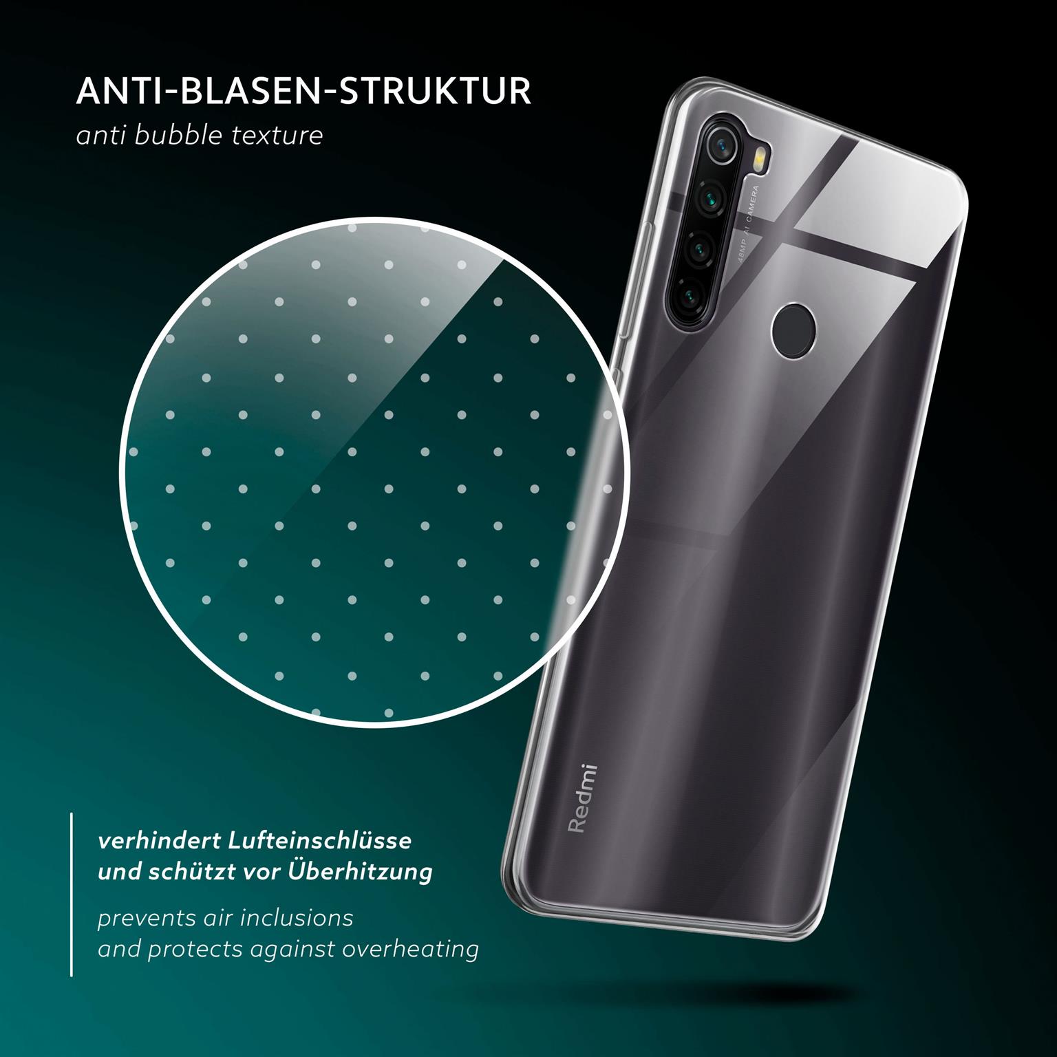 moex Aero Case Redmi Note 8T durchsichtig aus Silikon – Weiteres Produktbild 6