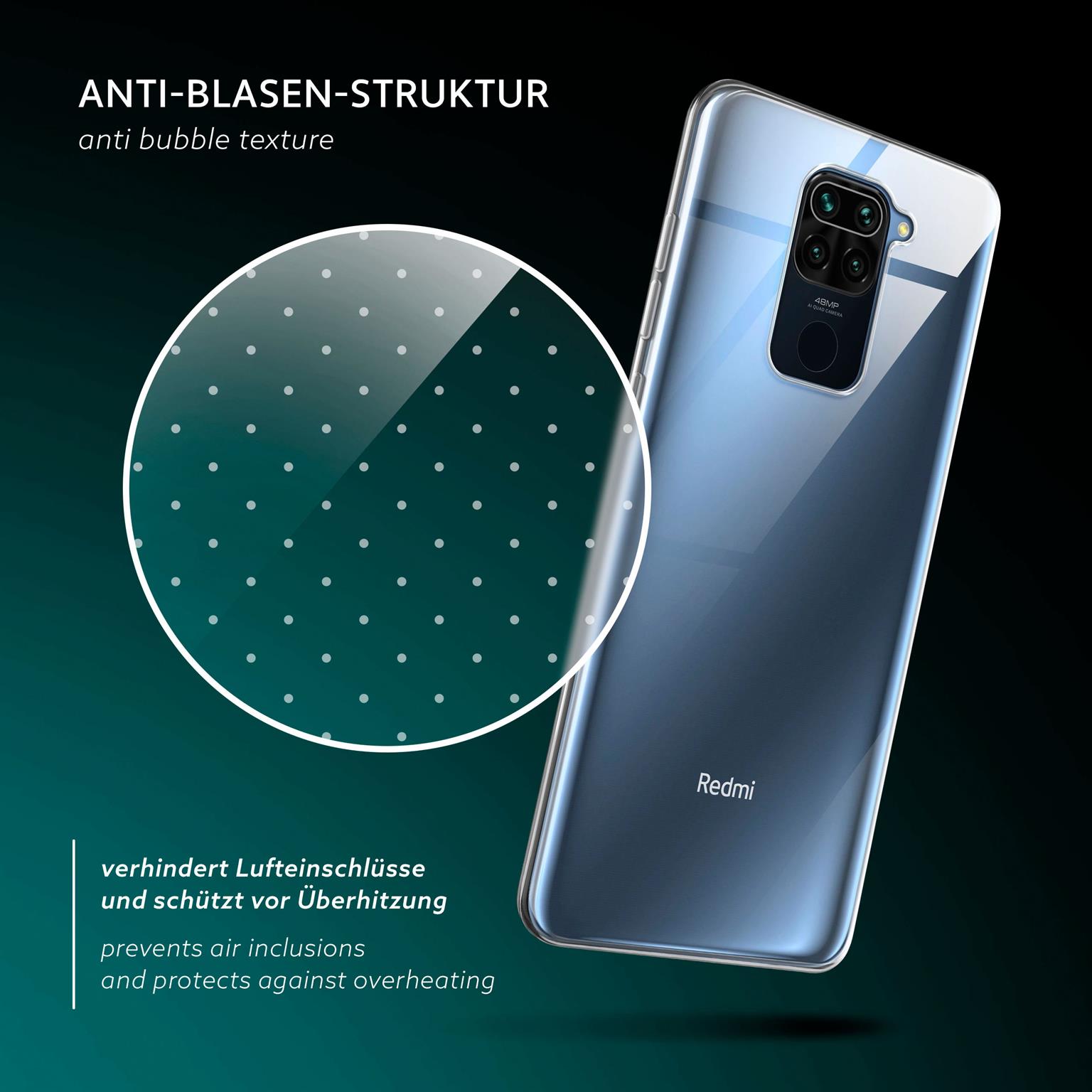 moex Aero Case Redmi Note 9 durchsichtig aus Silikon – Weiteres Produktbild 5