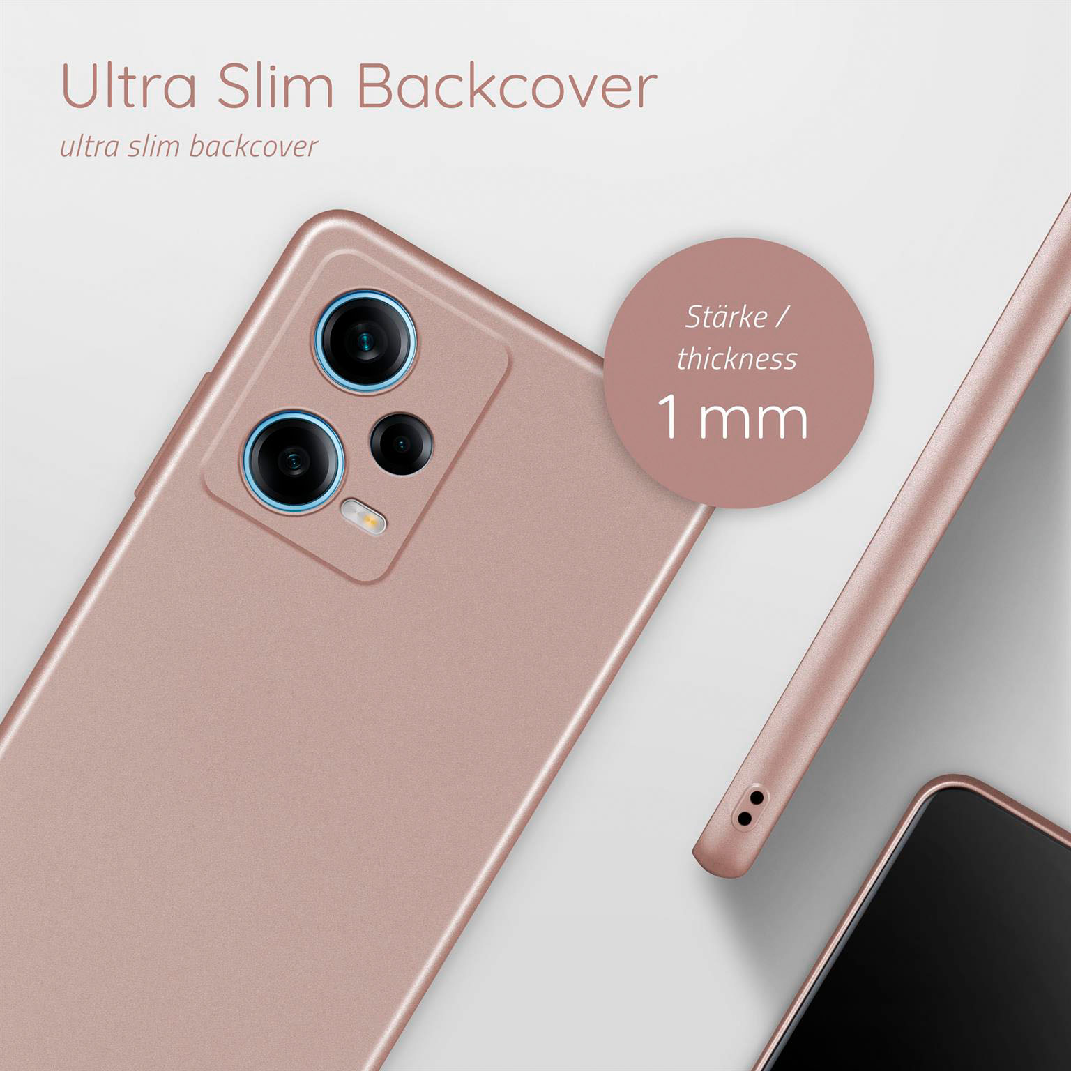 moex Alpha Case Redmi Note 12 Pro 5G Hardcase ultra dünn – Weiteres Produktbild 3