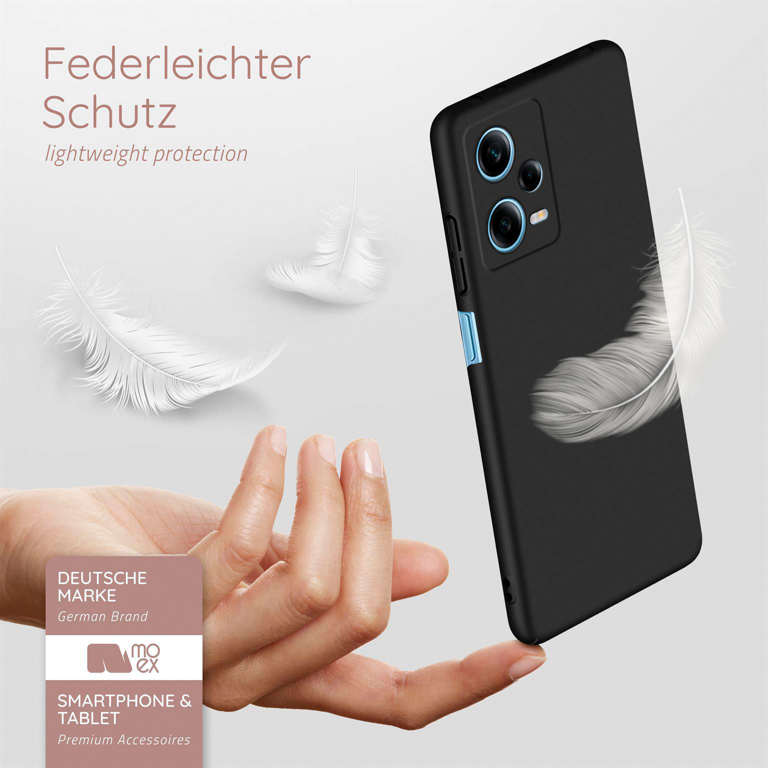 moex Alpha Case Redmi Note 12 Pro 5G Hardcase ultra dünn – Weiteres Produktbild 3