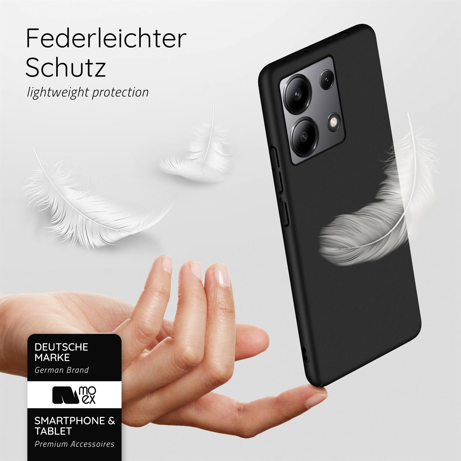 moex Alpha Case Redmi Note 13 (4G) Hardcase ultra dünn – Weiteres Produktbild 2